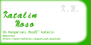 katalin moso business card